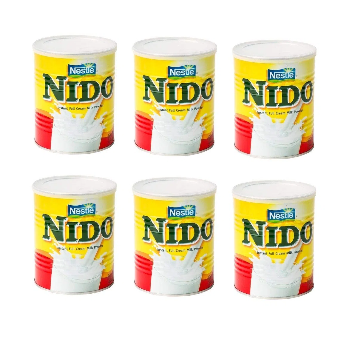 6er Pack, Nido Instant Vollmilchpulver, Instant Full Cream Powder, Nestle 6 x 400g, 2,4kg