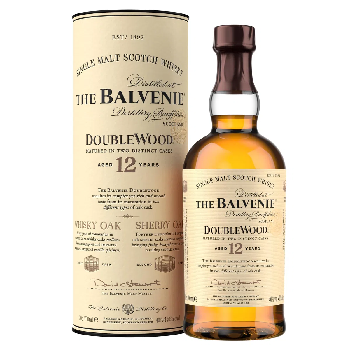 The Balvenie DoubleWood 12 Jahre Single Malt Scotch Whisky 70cl