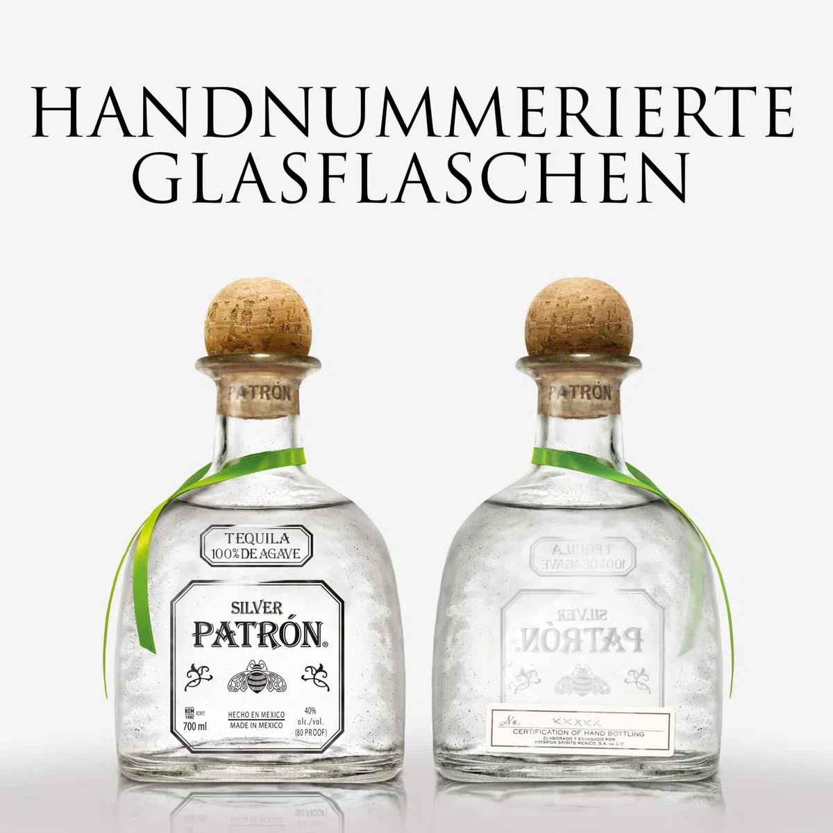 PATRÓN Silver Premium Tequila 40% vol. 70cl Limited-Edition Mexican Heritage-Dose 100% blaue Weber-Agave