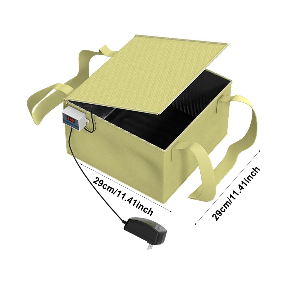1/2 Stück Brotgärer, wasserdichter Sauerteigwärmer, Brotgärbox, Sauerteigwärmer mit präziser Temperaturkontrolle, Teiggärbox mit Ais