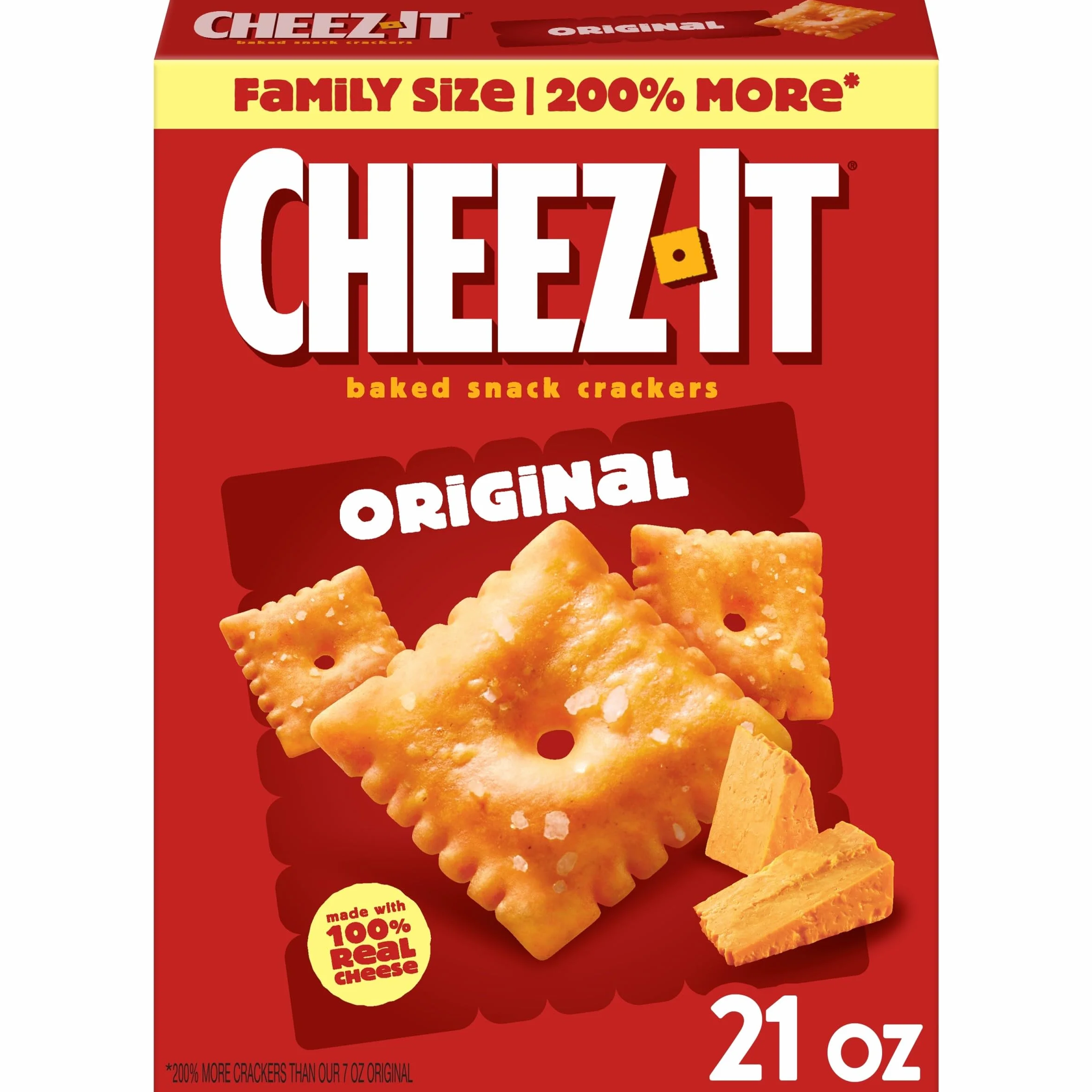 Cheez-it Baked Snack Crackers Käse Knabberzeug Familienpackung 595g