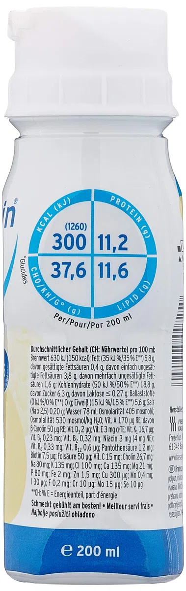 Fresenius Kabi Deutschland GmbH energy DRINK Vanille, Trinknahrung, 6x4x200 ml