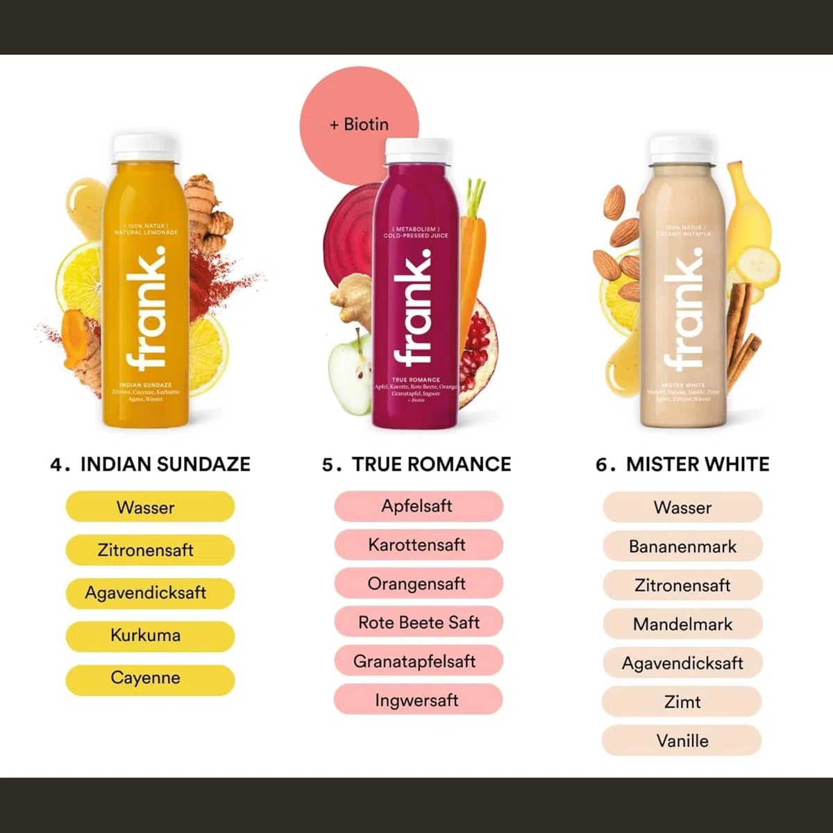 Frank Juice 2x Saftkur 5 Tage Fasten für Paare 60 x 330ml Säfte + 10 x 60ml Bio Ingwer shot Direktsaft kaltgepresst Vegan