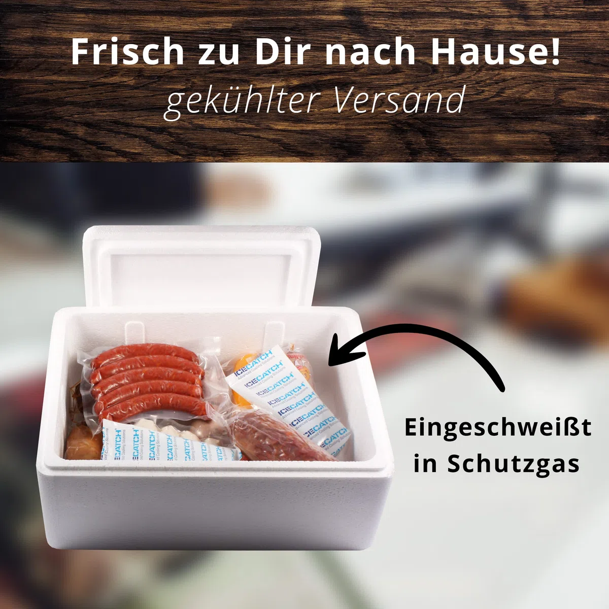 Landmetzgerei Schiessl Bayerisches Probier-Packerl 1 kg Hausmacher Wurst Leberkäse Schinken Salami Glutenfrei laktosefrei Geschenkset