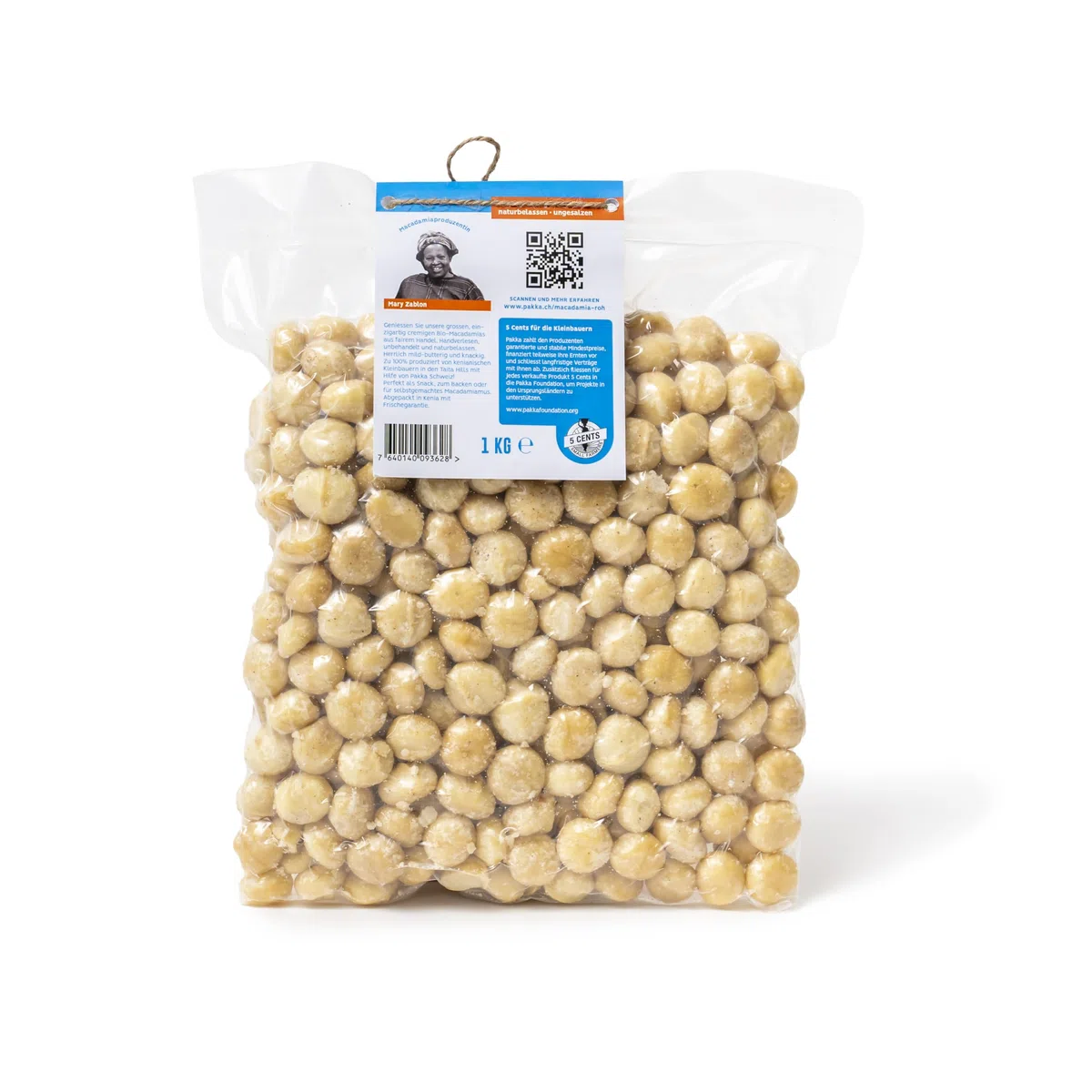 Bio Macadamia Nüsse 1000g roh ungeröstete extra große Kerne vegan Fair Trade Kenia
