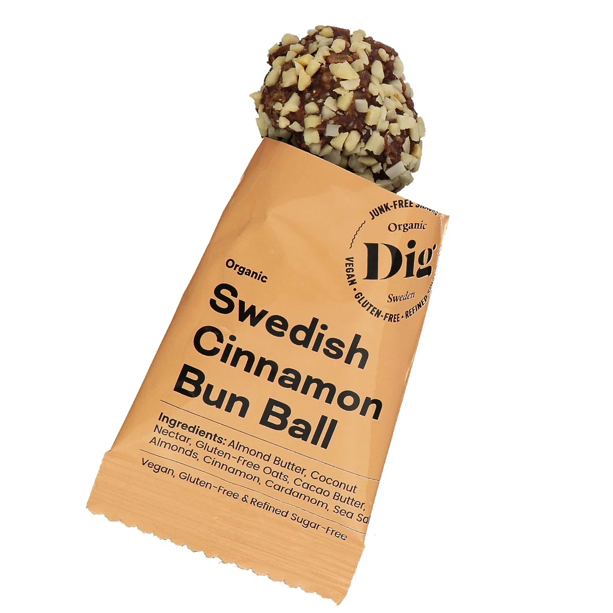 Dig Schwedische Zimtschnecken-Kugel – Vegan, Glutenfrei, 12 x 30g