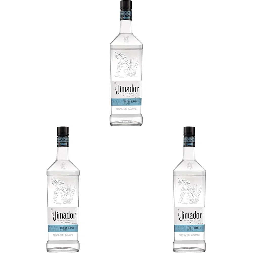 El Jimador Blanco Tequila 0.7L 38% Vol. Packung mit 3