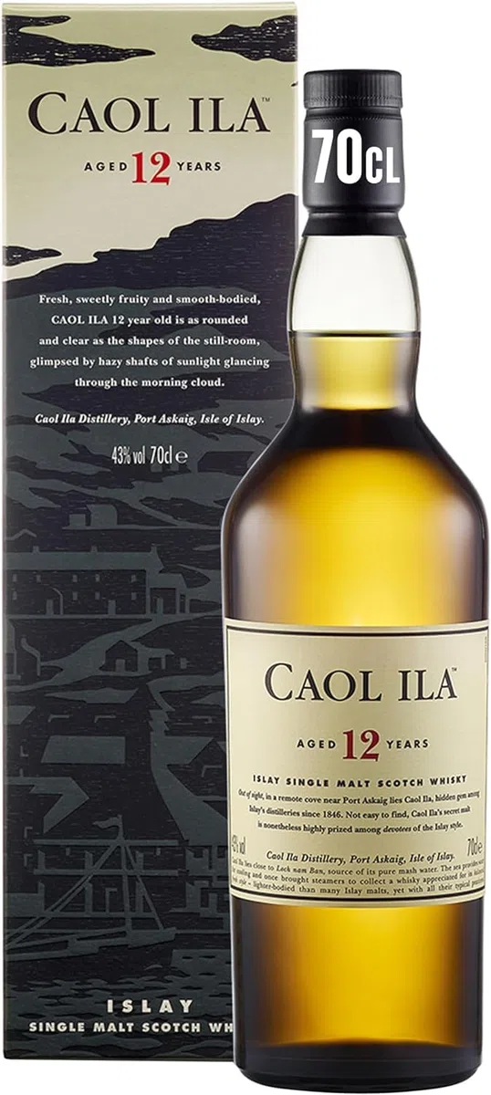 Caol Ila 12 Jahre Islay Single Malt Scotch Whisky 43% vol 700ml Geschenkverpackung