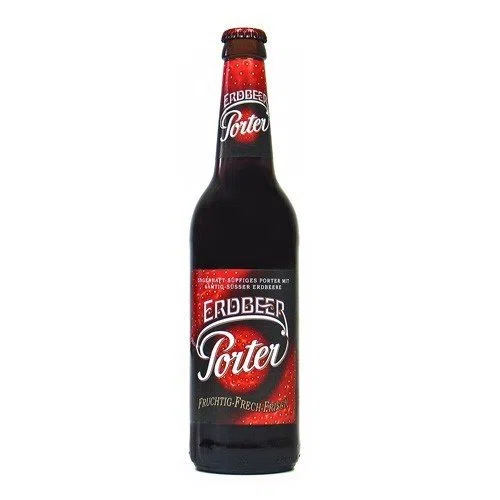 Lausitzer Erdbeer Porter Erdbeerbier 0,5 l 4,2% vol.