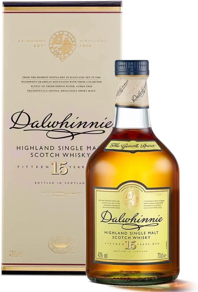 Dalwhinnie 15 Jahre Single Malt Scotch Whisky 43% vol 700 ml mit Geschenkverpackung