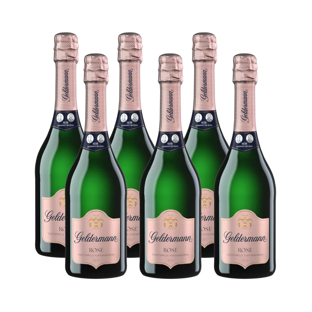 Geldermann Sekt Rosé traditioneller Flaschengärung 6 x 0,75l