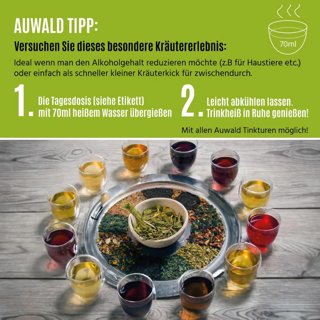 Auwald Koriander Tropfen BIO 100ml – Hochwertiger Auszug, Extrakt, Essenz & Tinktur – 100% BIO Landwirtschaft, Hergestellt in Österreich