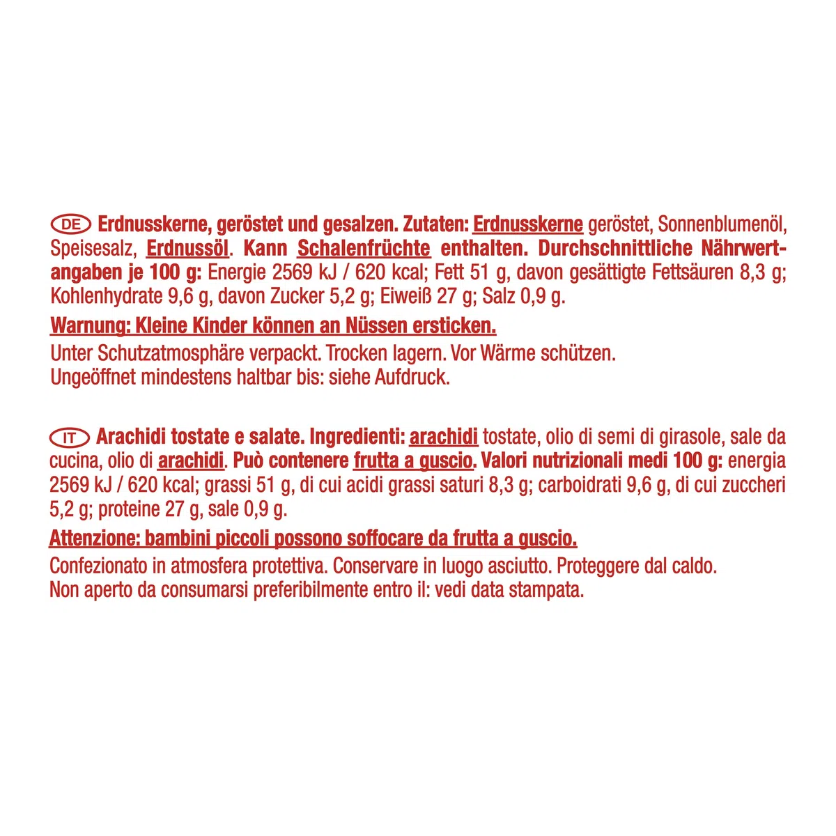 LORENZ Erdnüsse geröstet & gesalzen 28 x 40 g vegan