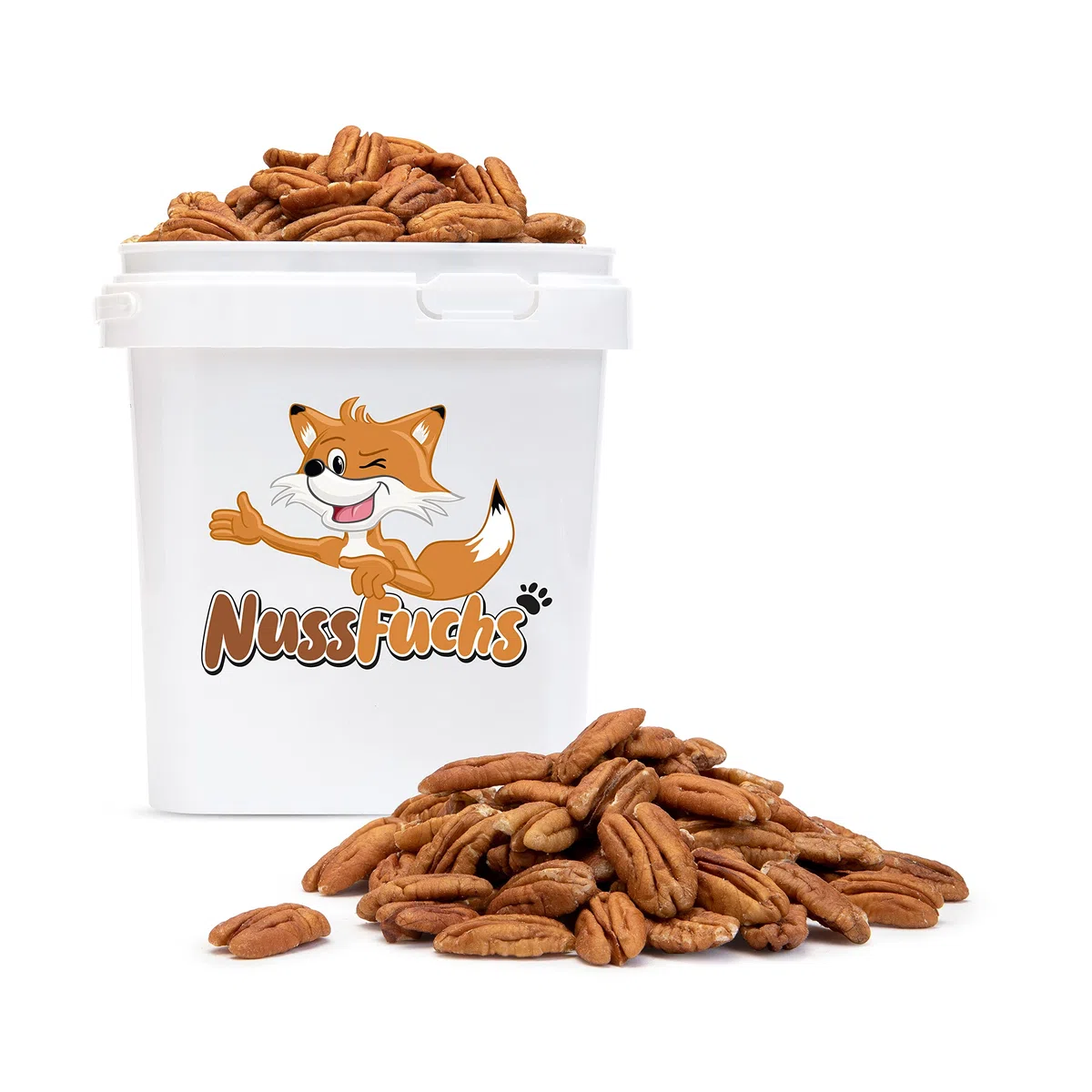 Pekannuss Pecanuss 2,5kg ganze Pekannusskerne roh ohne Schale - naturbelassen ungeröstet ungesalzen - ganze Pekannuss Kerne Hälften naturbelassen ohne Zusätze ungeschwefelt - (2,5kg)