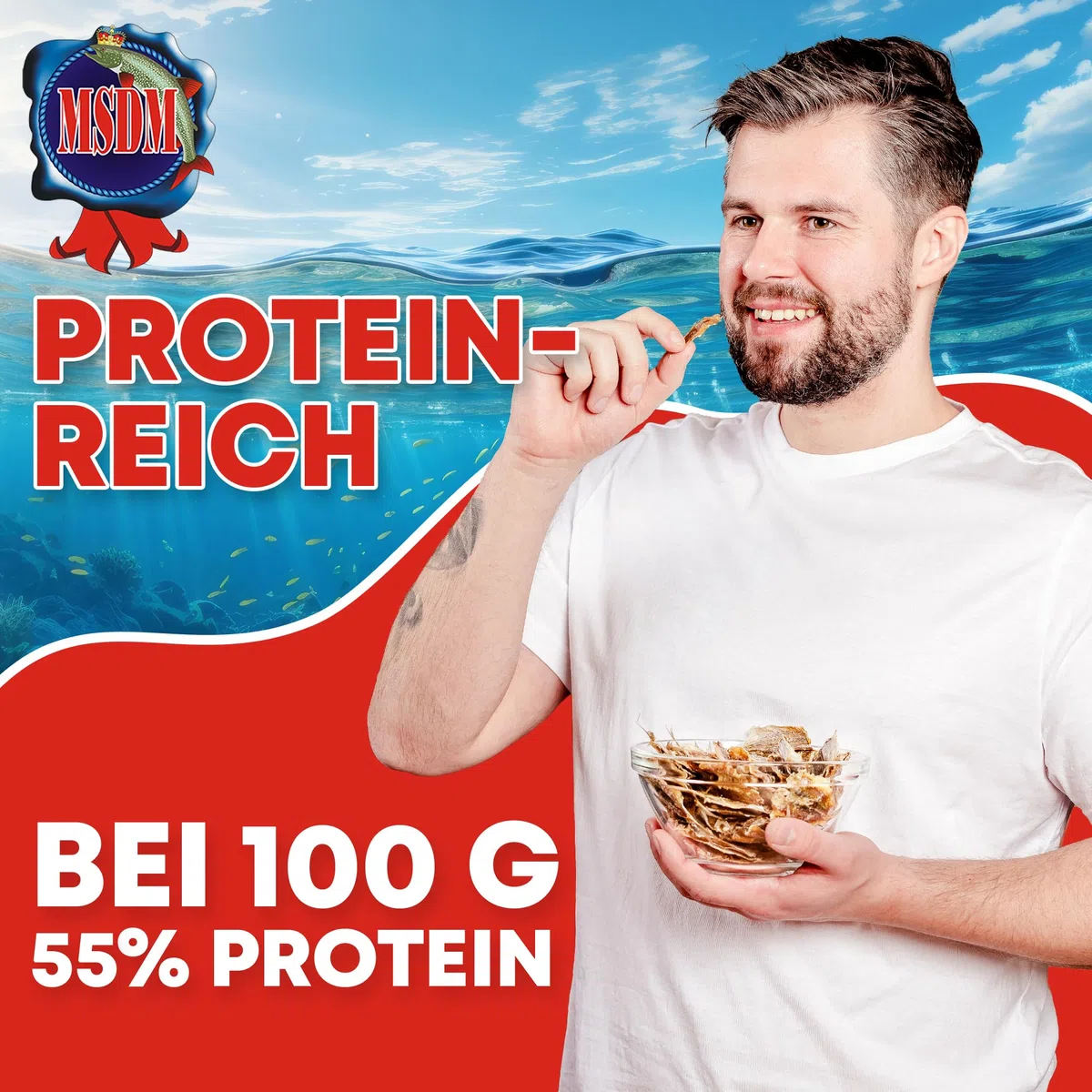 Goldband Selar Original 1kg - Fisch Jerky I High Protein I Snacks I Trockenfisch Omega 3 I Beef Jerky, Trockenfleisch & Chips Snack Alternative