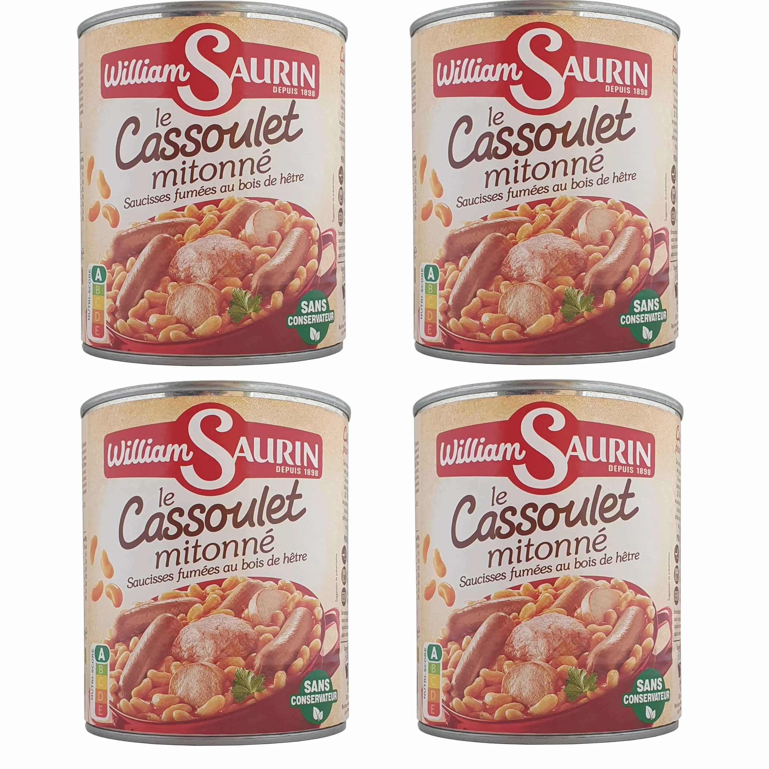 William Saurin Le Cassoulet Mitonné 840 g 4 Stück