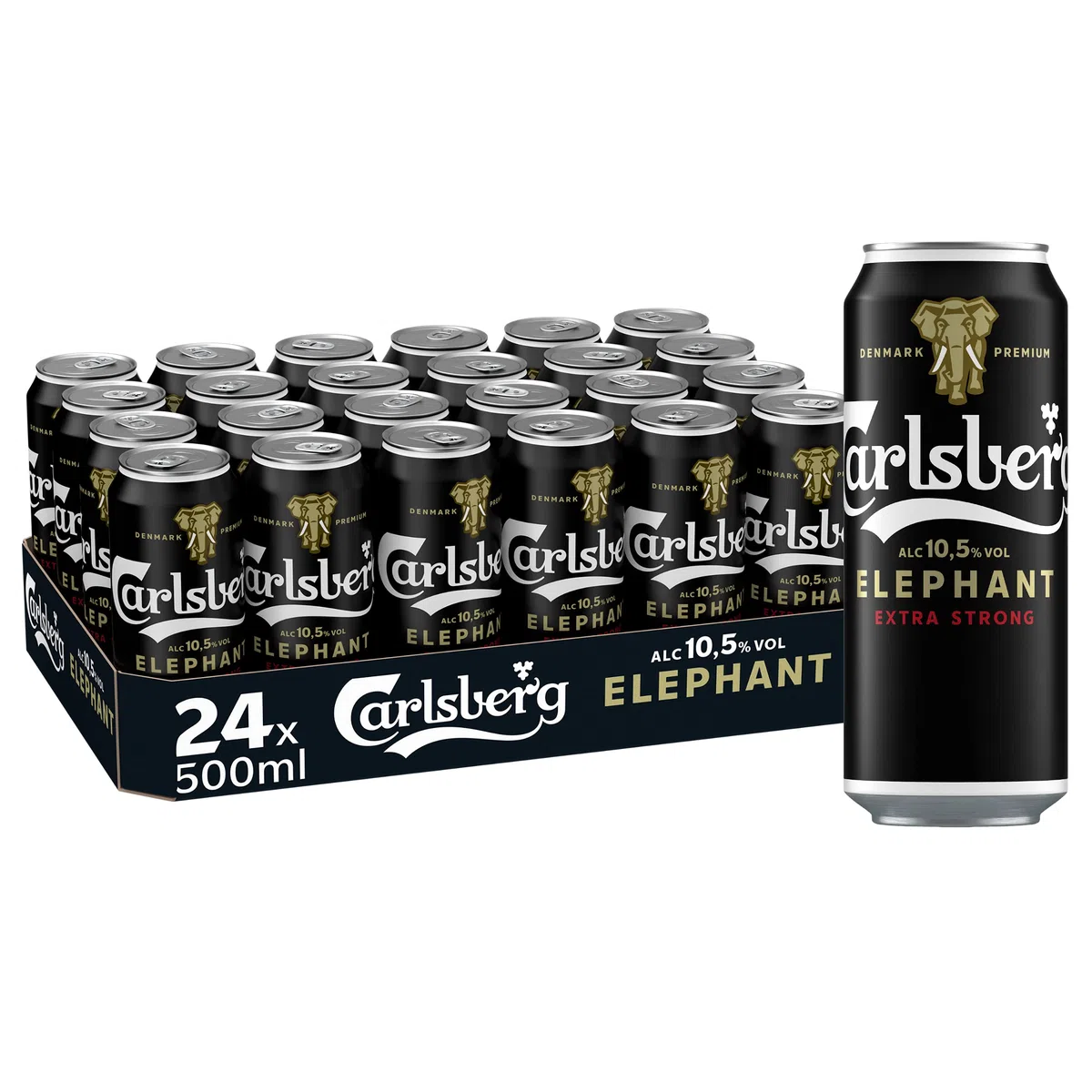 Carlsberg Elephant Extra Strong 10,5% Vol. Dosenbier 0,5 l 24 Starkbier Dosen
